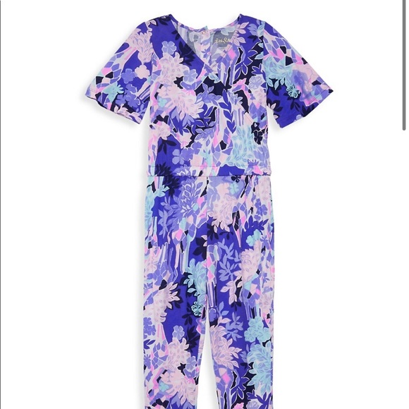 Lilly Pulitzer mini Maliah Jumpsuit Giraffic Park - Picture 2 of 2